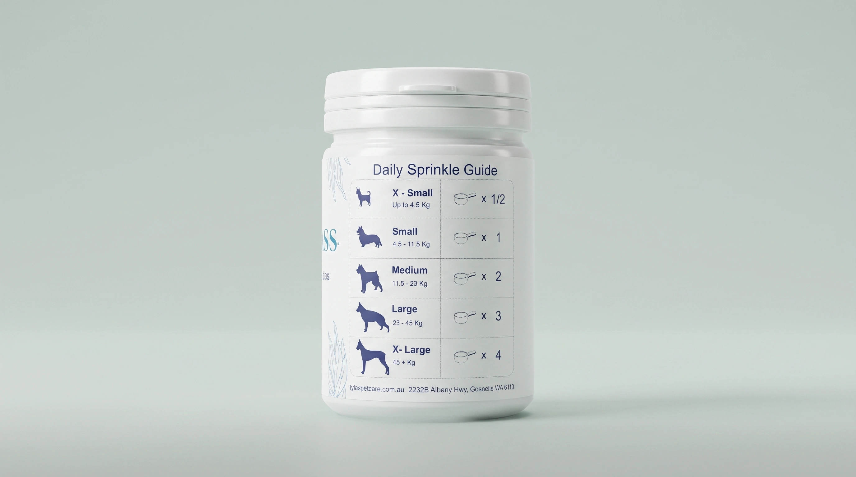 Plaque-Less Dog Dental Powder - Daily Sprinkle Guide